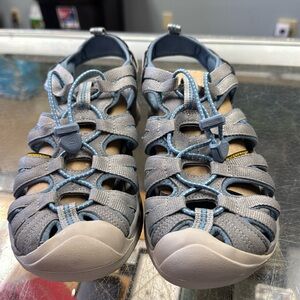 Keen Women's Gray and Blue Athletic Sandals